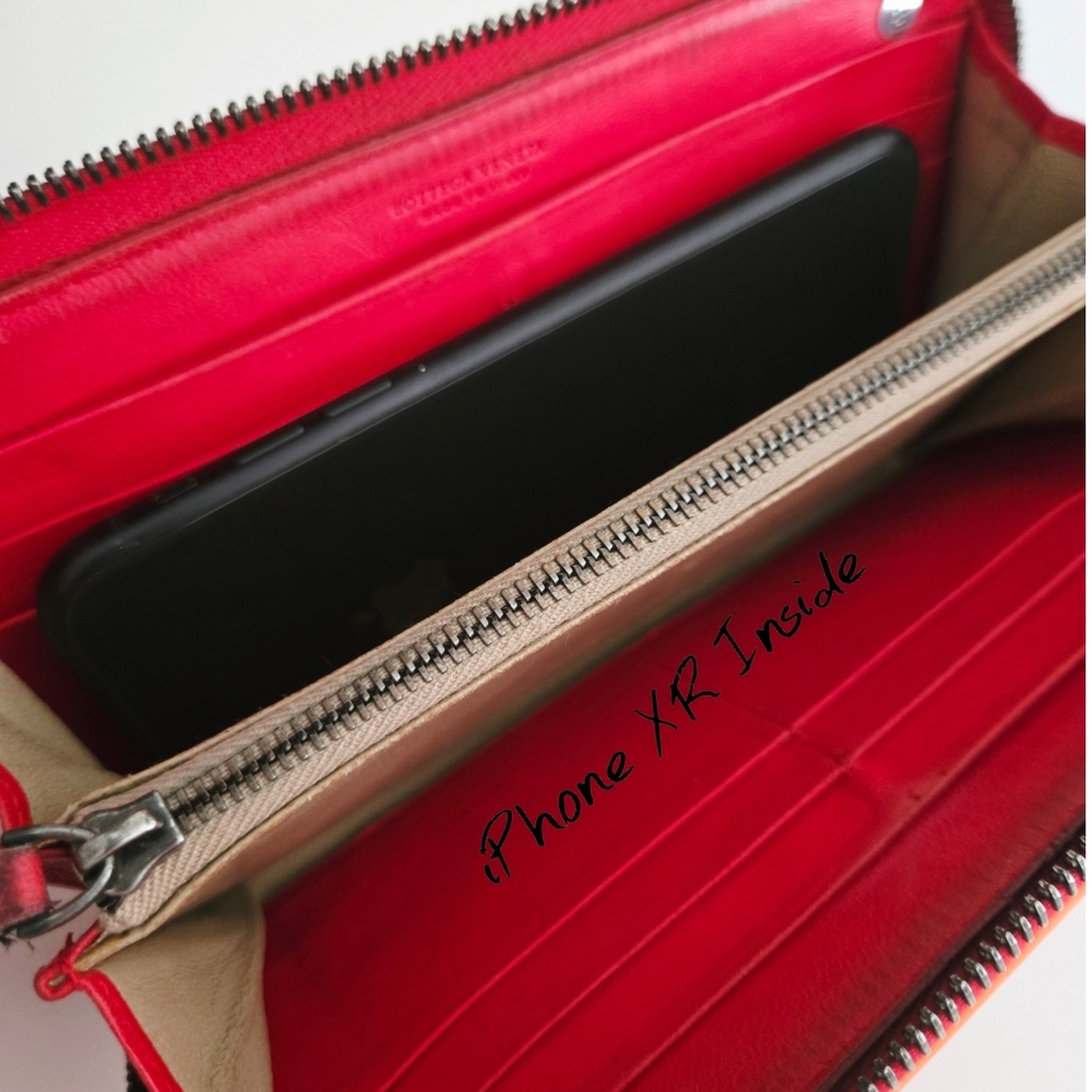 Authentic BOTTEGA VENETA Intrecciato Weaved Leather Wallet WOC Crossbody Clutch - Picture 6 of 15